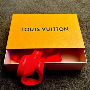 Louis Vuitton carton box and ribbon